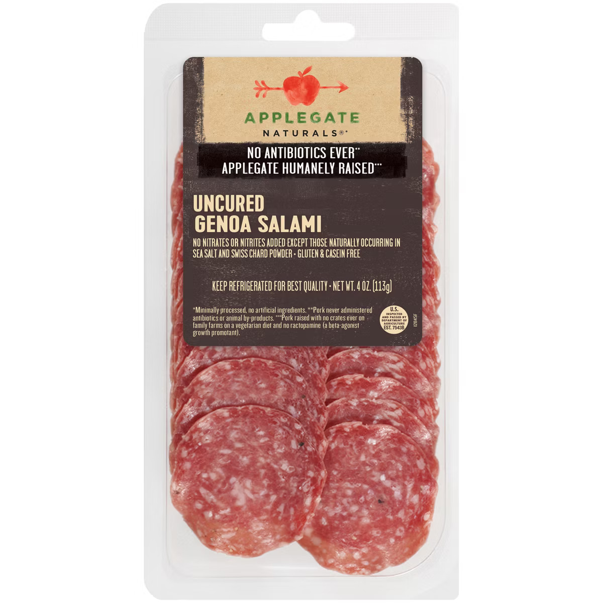 Applegate Natural Uncured Genoa Salami - 4oz | Target