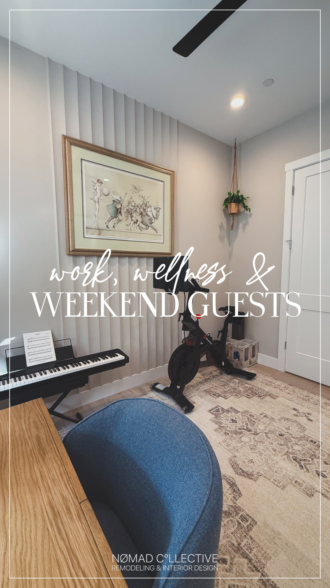 One room, made to do it all — a productive workspace, an exercise corner, and a welcoming spot for overnight guests. Designed around real life, changing needs, and making every square foot count. 

 #LTKHome