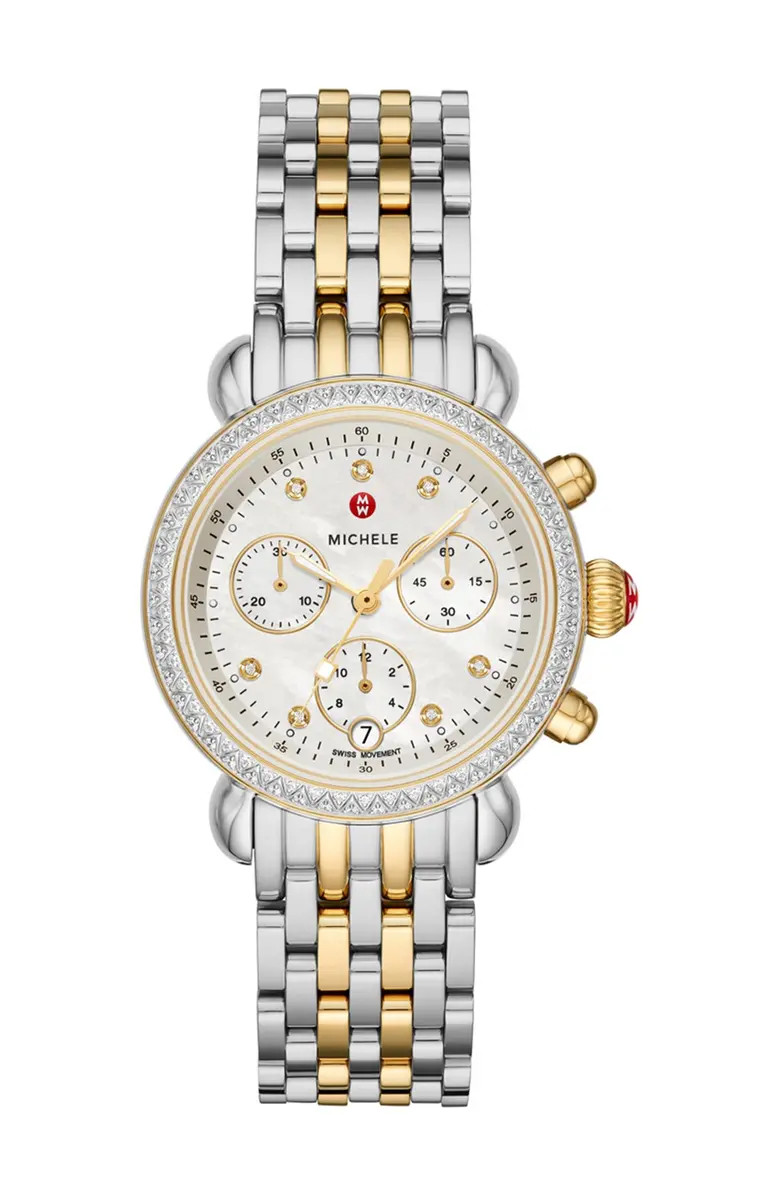 Women's Diamond Accent Two-Tone CSX36 Watch, 36mm - 0.62ctw | Nordstrom Rack