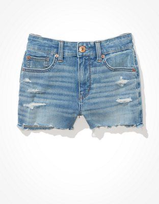 AE Dream High-Waisted Denim Short Short | American Eagle Outfitters (US & CA)