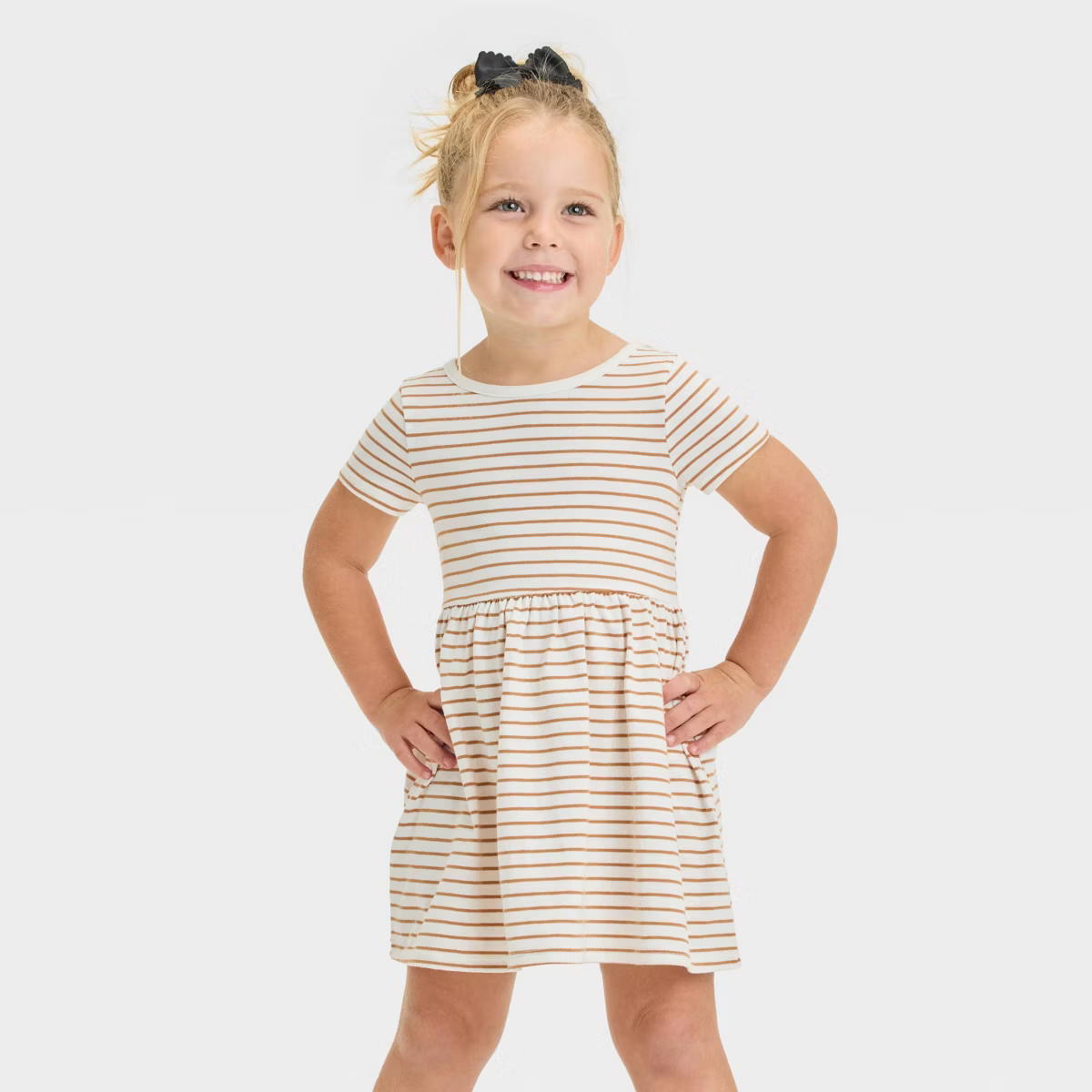 Toddler Girls' Short Sleeve Printed Dress - Cat & Jack™ | Target