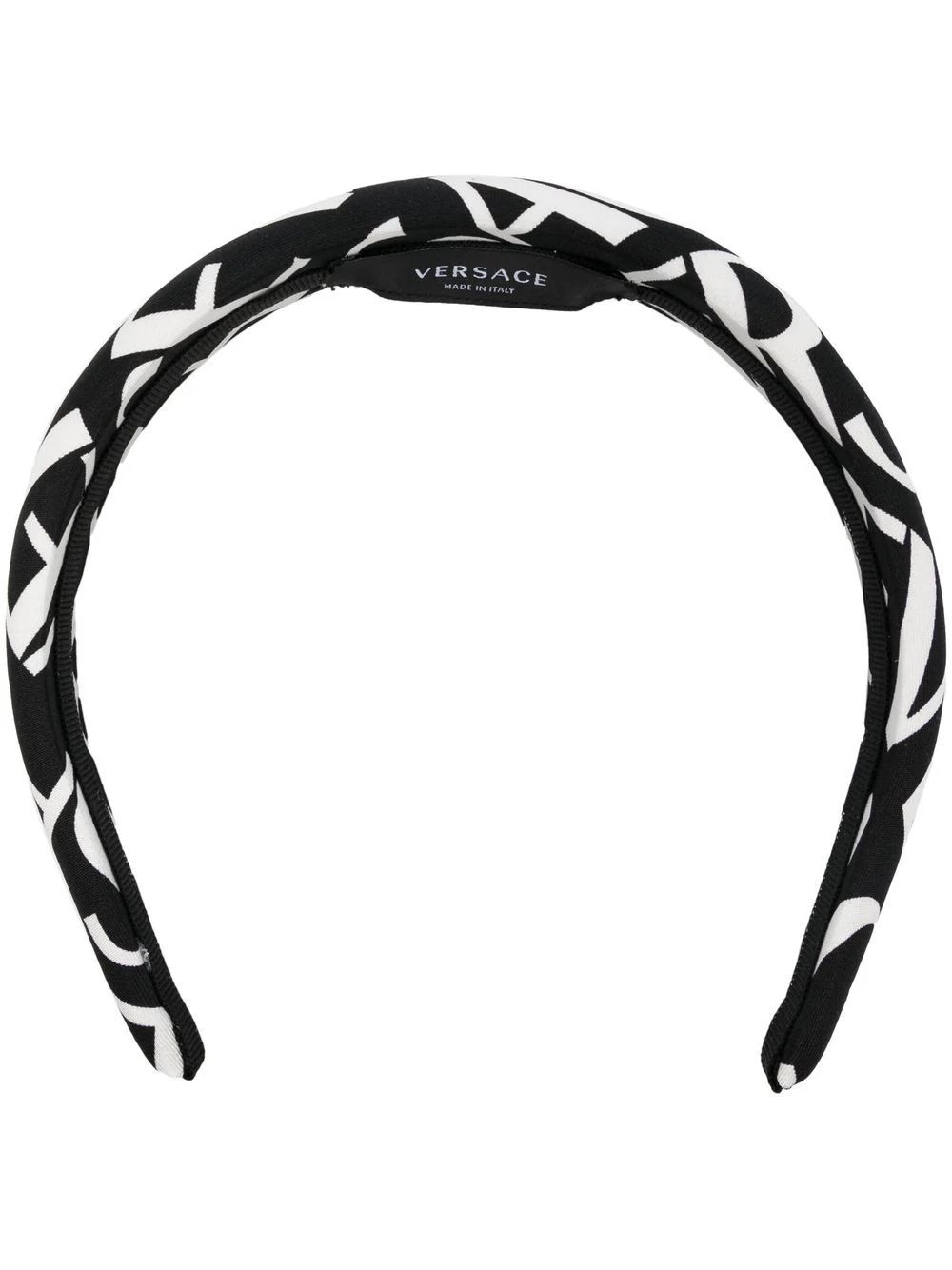 Versace Silk logo-print Hairband - Farfetch | Farfetch Global