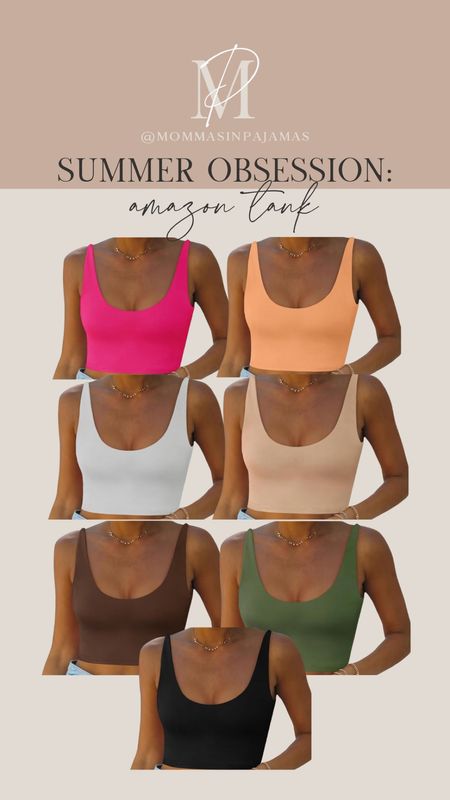 These tanks from Amazon are a MUST HAVE for all of my fuller bust babes! For reference I'm a 34DDD and order a size small. I have all 7 colors, you don't have to wear a bra--and it fits like a dream. Amazon picks, fuller bust tanks, summer tops

#LTKStyleTip #LTKFindsUnder50 #LTKSeasonal