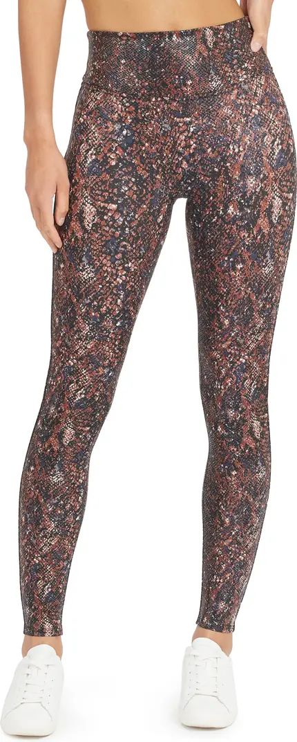 SPANX® Snake Print Faux Leather Leggings | Nordstrom | Nordstrom