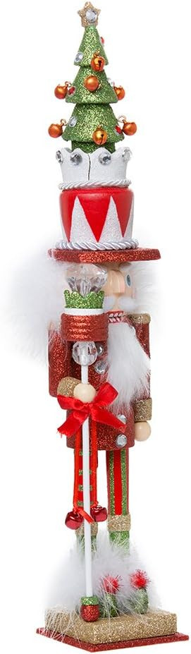 Kurt Adler Hollywood Tree Hat Nutcracker, 15-Inch, Red and Green | Amazon (US)