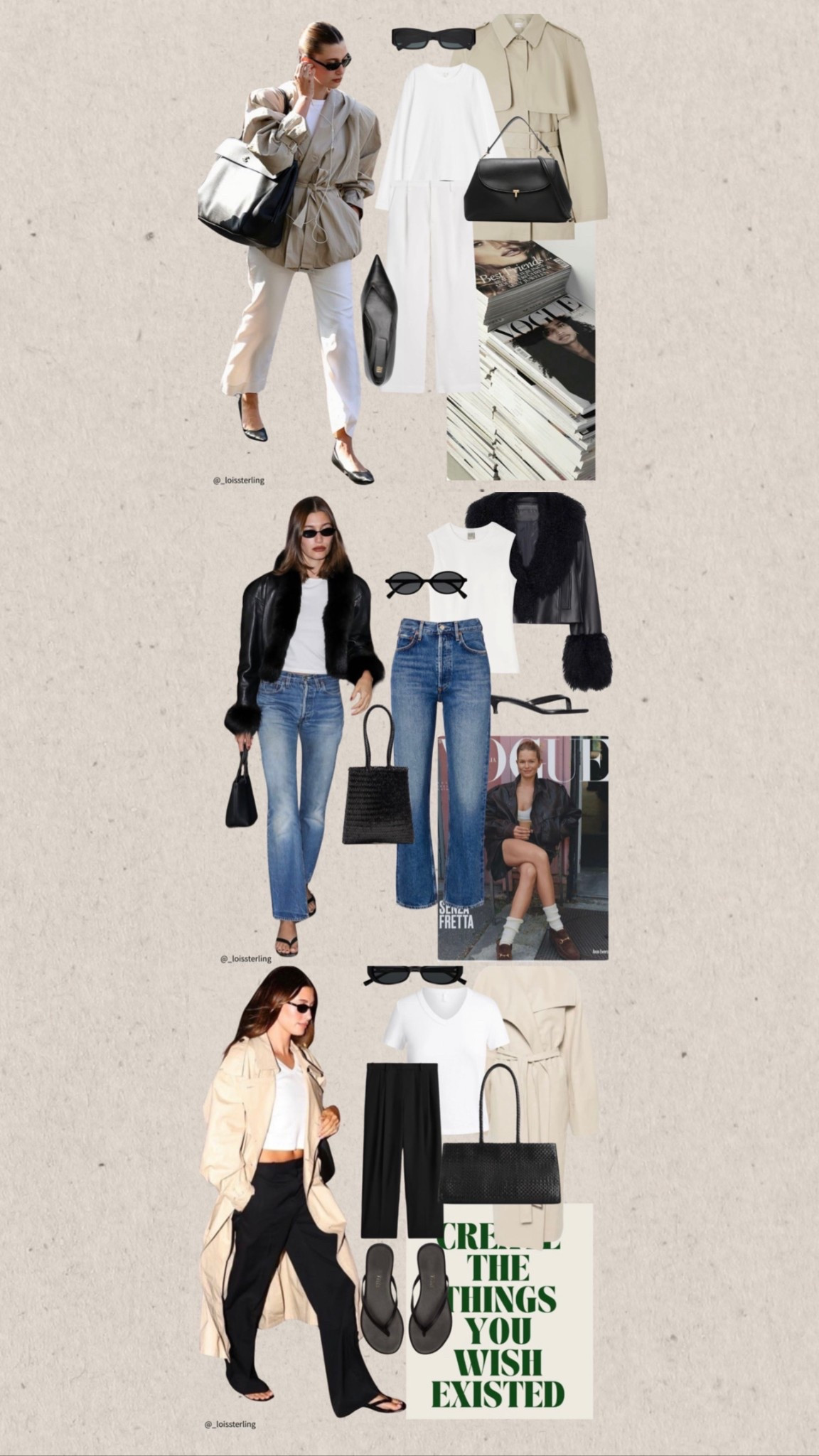 Get the Hailey Bieber Look 🖤 15 outfits to save for Spring. Part 3

📌 Hailey Bieber has been a long time style muse of mine & I’m sure for alot of you too, She is a main feature on my Pinterest board. I have been taking inspo from & saving her looks since 2016.

Hailey is definitely who I turn to for my ‘off duty’ , casual, everyday effortless looks. She knows how to make sweats & casual wear look good. Her looks are very basic, often with simple accessories, working the same outfit formulas that we can all recreate. She pays attention to tends but they are never overdone, something I take note of.

My focus is always her everyday looks & how she rewears her clothes and sticks to the same outfit formulas. Her colour palette is often the same wearing a lot lf black, neutral colours, basic tees, sweatshirts, denim & leather but not shying away from a pop of colour.

#LTKspring #LTKeurope #LTKuk