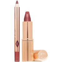 Charlotte Tilbury Pillow Talk Mini Lip Kit 1.5G, 0.8G Pillow Talk Deep | Sephora UK
