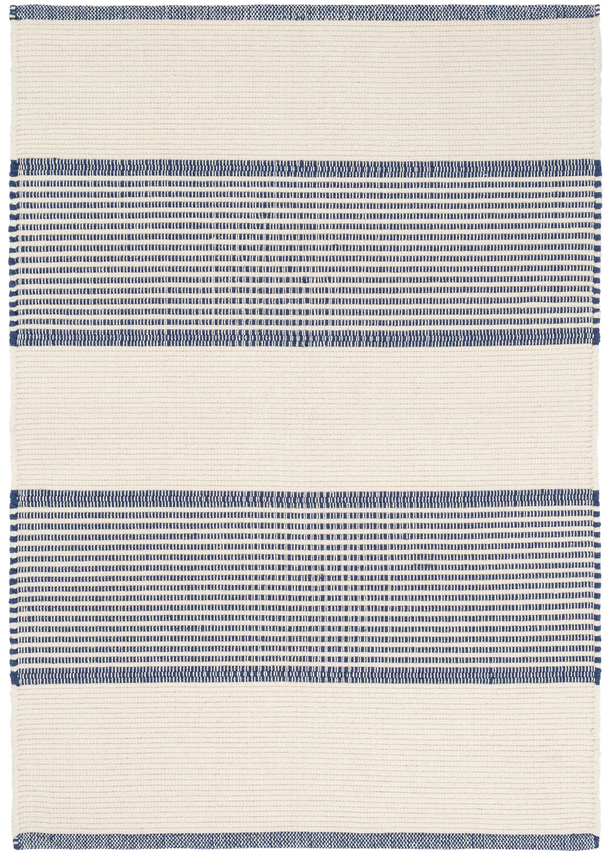 Best Seller! La Mirada Navy Woven Cotton Rug | Annie Selke