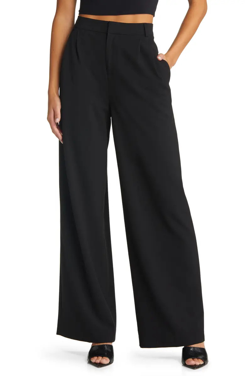 Relaxed Waist Wide Leg Trousers | Nordstrom