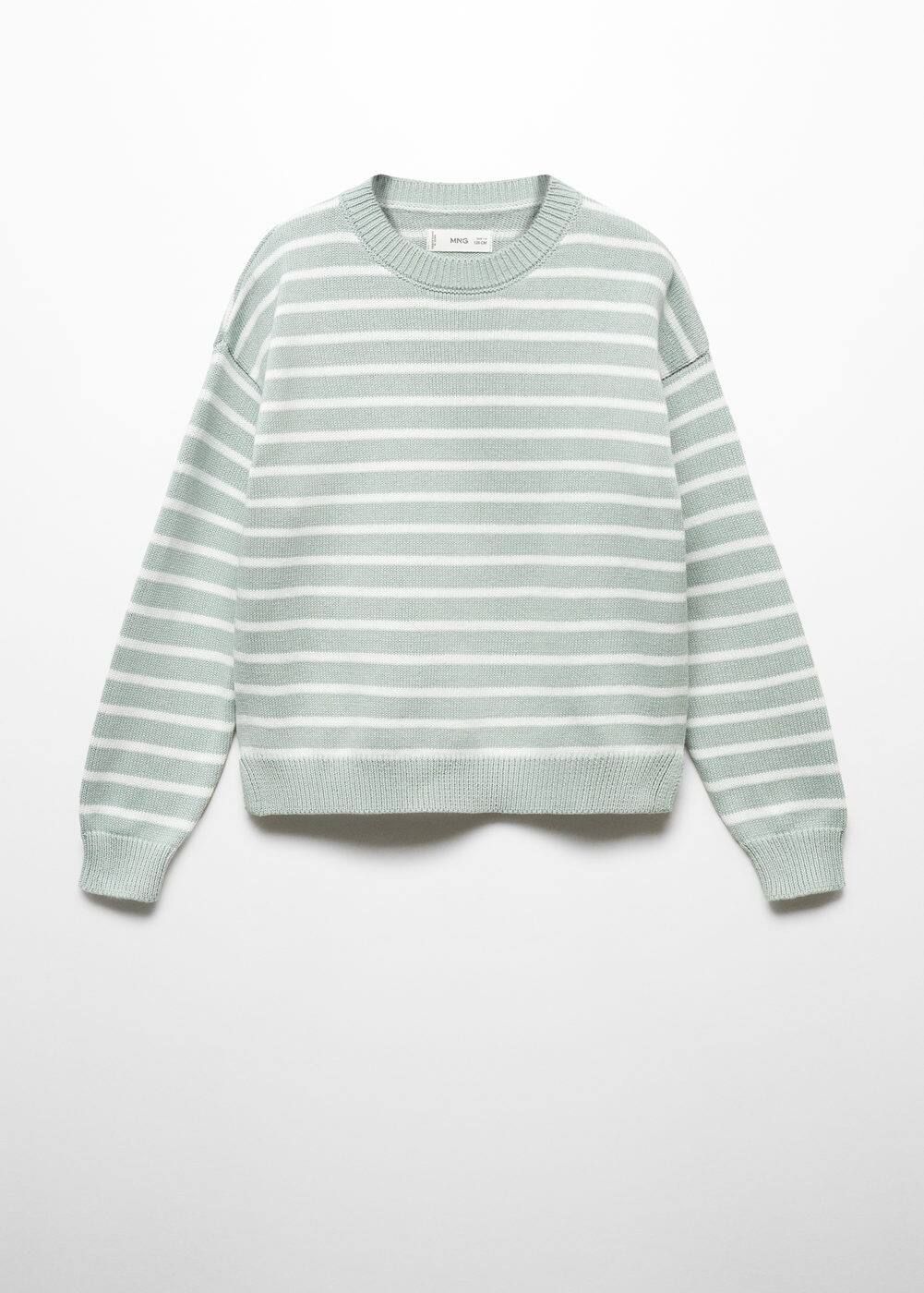 Striped cotton-blend sweater -  Girls | Mango Kids USA | MANGO (US)