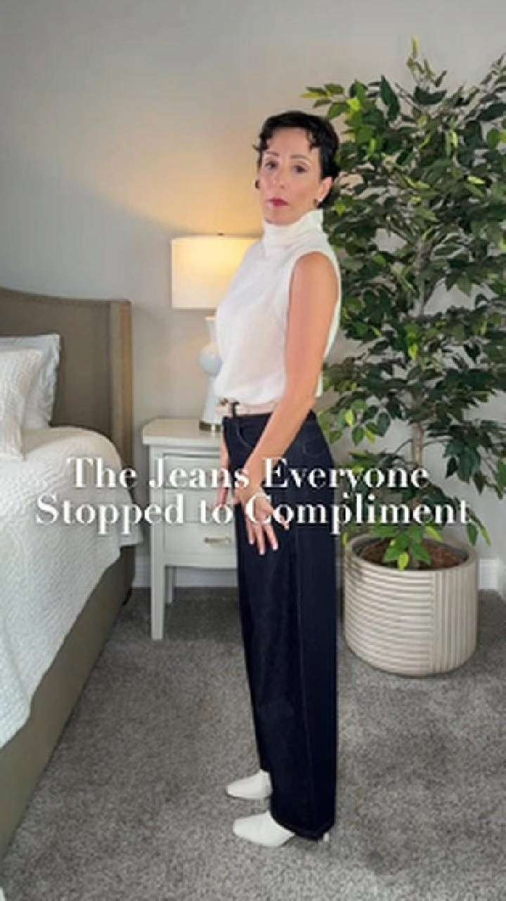 I just watched these jeans get complimented in every single store we walked into in DC — so of course I had to try them myself. Light, breathable, and done just right. Classy barrel shape without being overdone. 

 #LTKdayinmylife #LTKgrwm #LTKootd