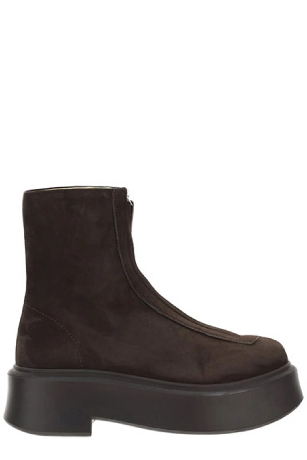 The Row Front Zipped Boots | Cettire Global