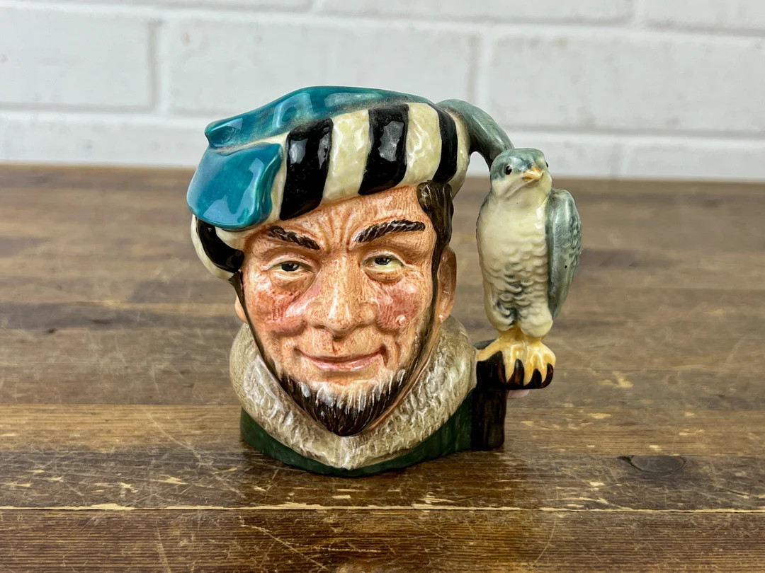 1950s Vintage Royal Doulton the Falconer Toby Jug D6533 Detailed Paint and Design Realistic Face ... | Etsy (US)
