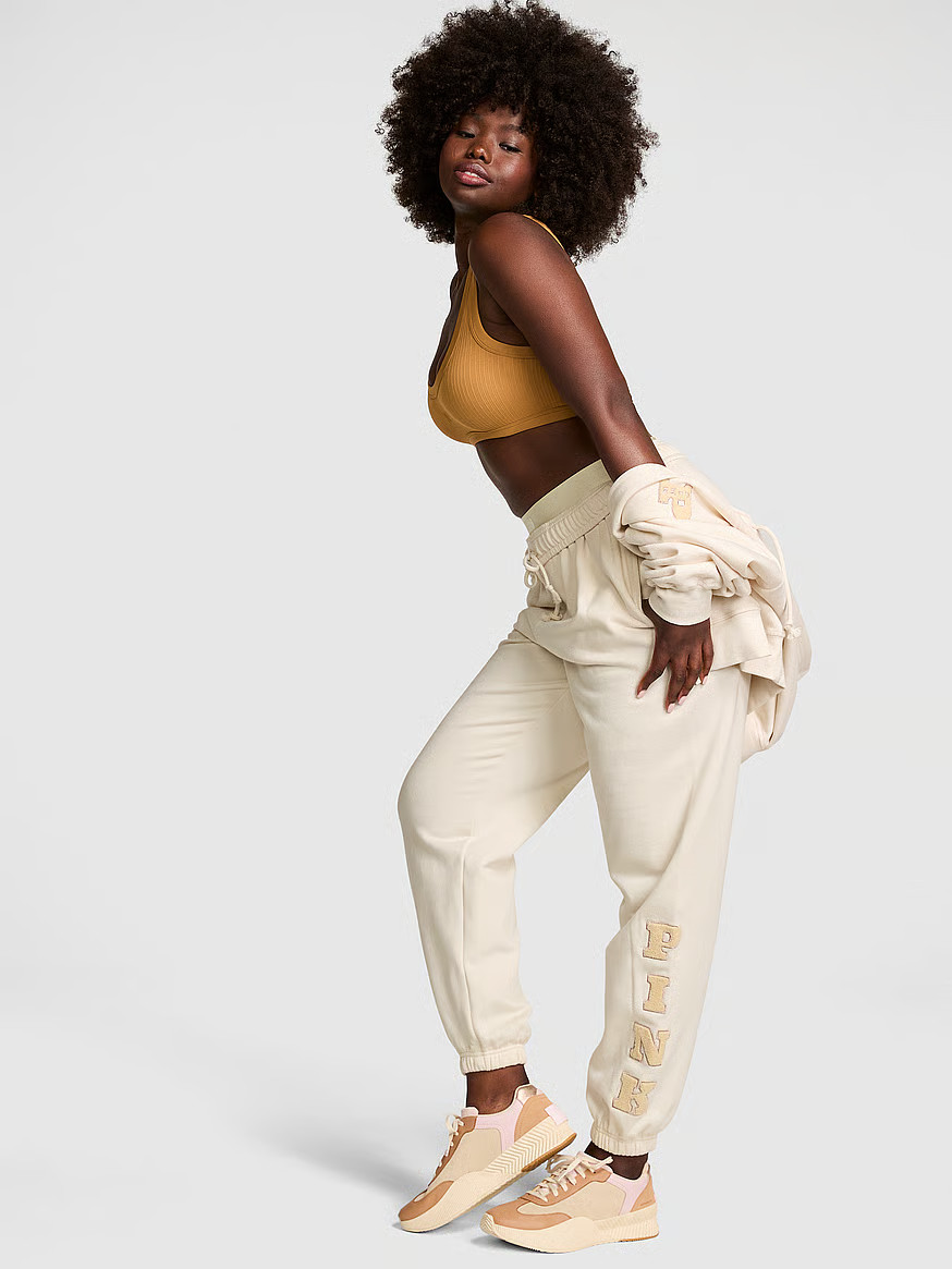 Buy Ivy Fleece Campus Sweatpants - Order Bottoms online 5000009657 - PINK US | Victoria's Secret (US / CA )