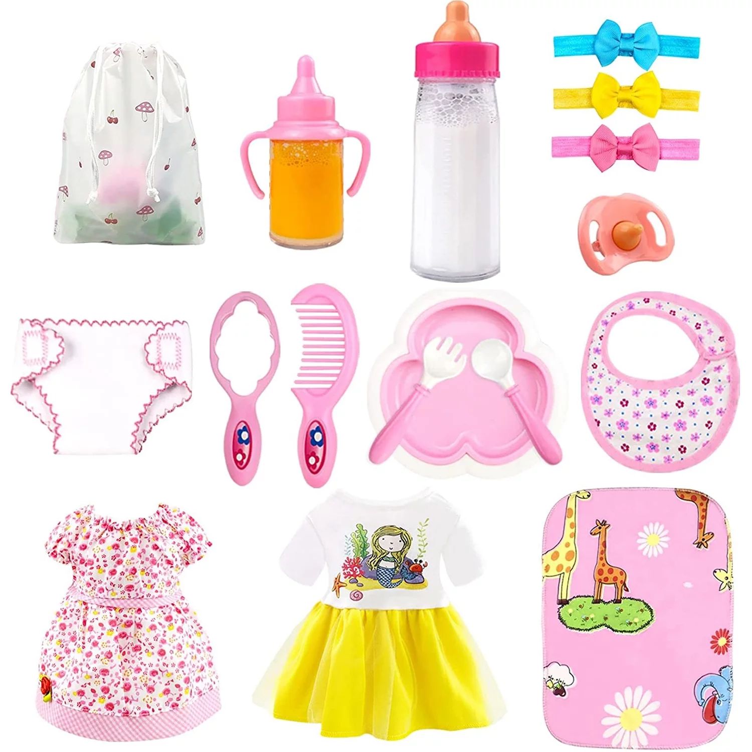 Baby Doll Accessories Baby Doll Feeding and Caring Set | Walmart (US)