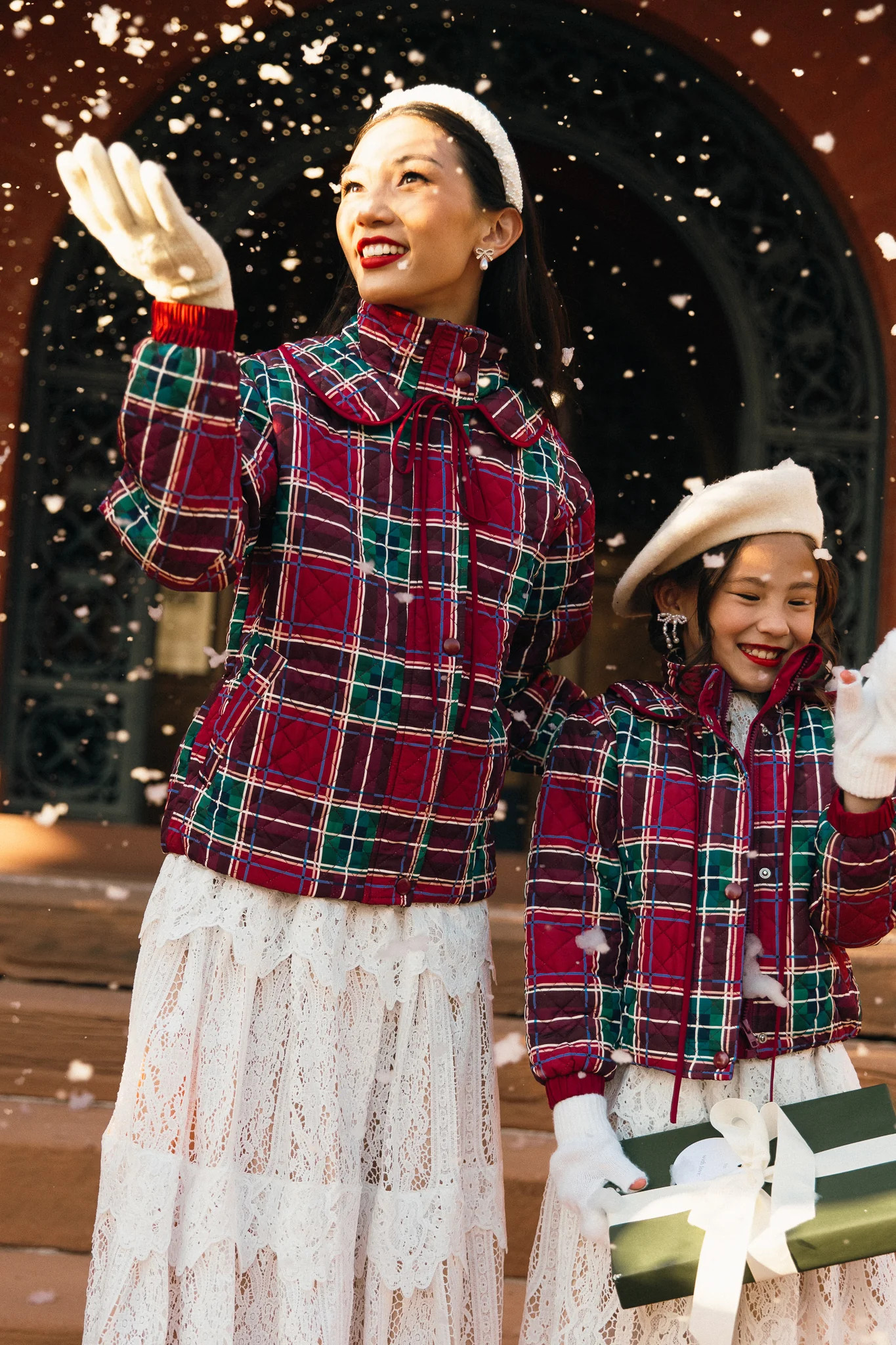 McKenna Quilted Jacket in Holiday Plaid | Ivy City Co