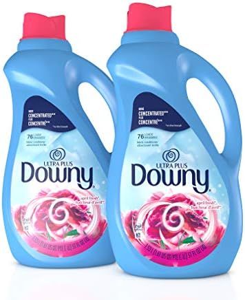 Downy Ultra Plus Liquid Laundry Fabric Softener, April Fresh Scent, 152 Total Loads (Pack of 2) | Amazon (US)