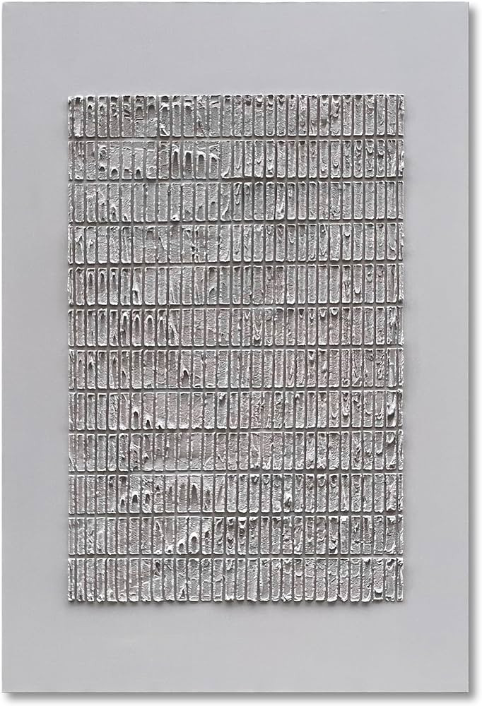 NANKAI Art White Thick Texture abstract art Oil painting 60x40 Inches large Contemporary Minimali... | Amazon (US)