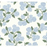 Rifle Paper Co. Hydrangea Wallpaper, Non Woven in Blue/White by DecoratorsBest | DecoratorsBest