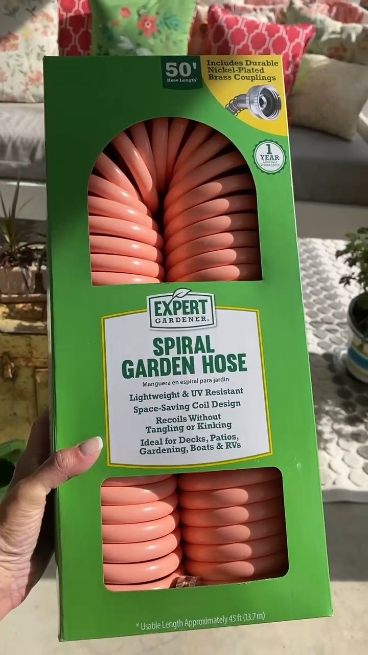 Spiral garden hose, water hose, gardening tips, gardening, summer gardening hacks, outdoor must have, gardening tool 

#LTKHome