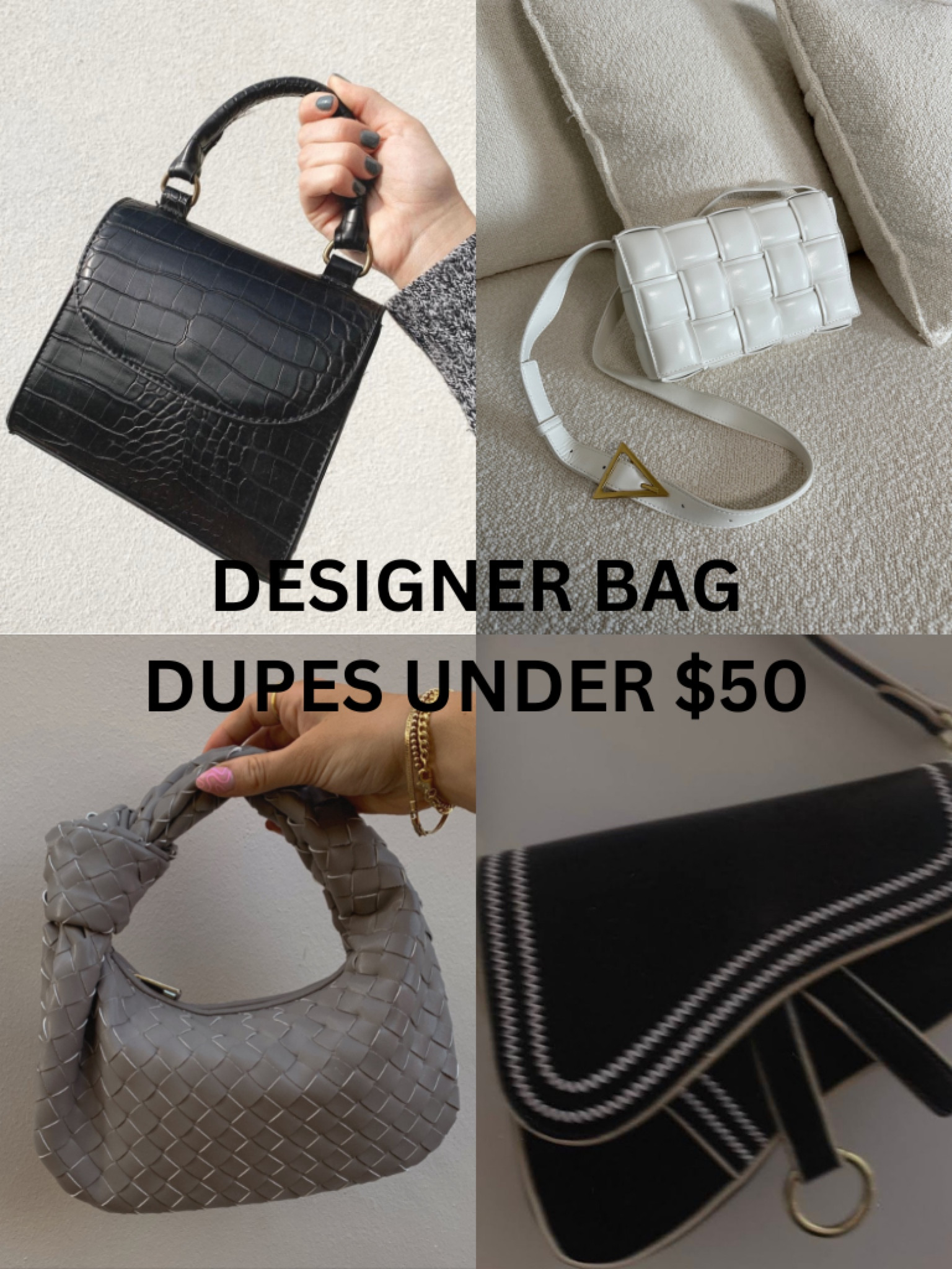 Amazon fashion bag dupes under $50! 

#LTKunder50 #LTKitbag #LTKSeasonal