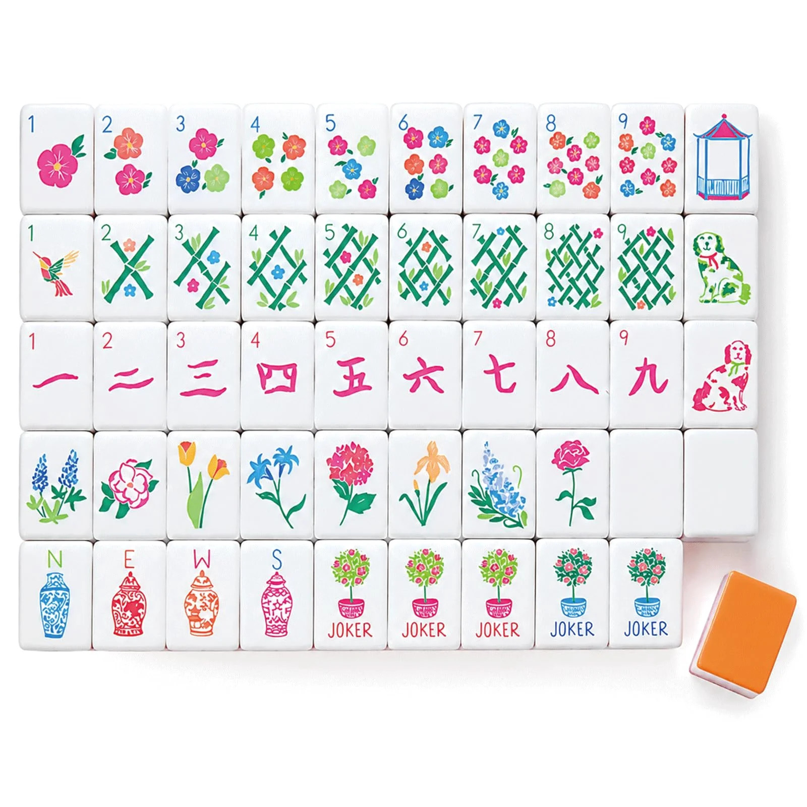 Premium 4-Layer Acrylic Mahjong Tiles Only - Classic Mahjong Tile Set | Exquisite 4-layer design,... | Walmart (US)