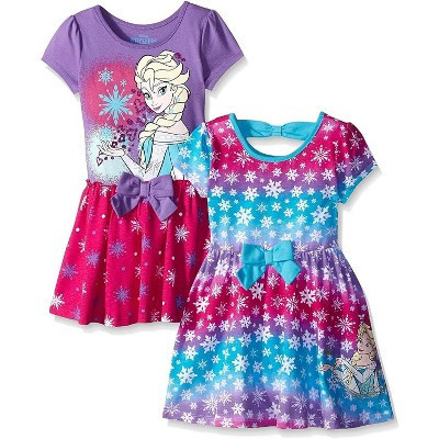Disney Frozen Little Girls 2 Pack Elsa Tie Dye Dresses for Toddlers to Big Kids | Target