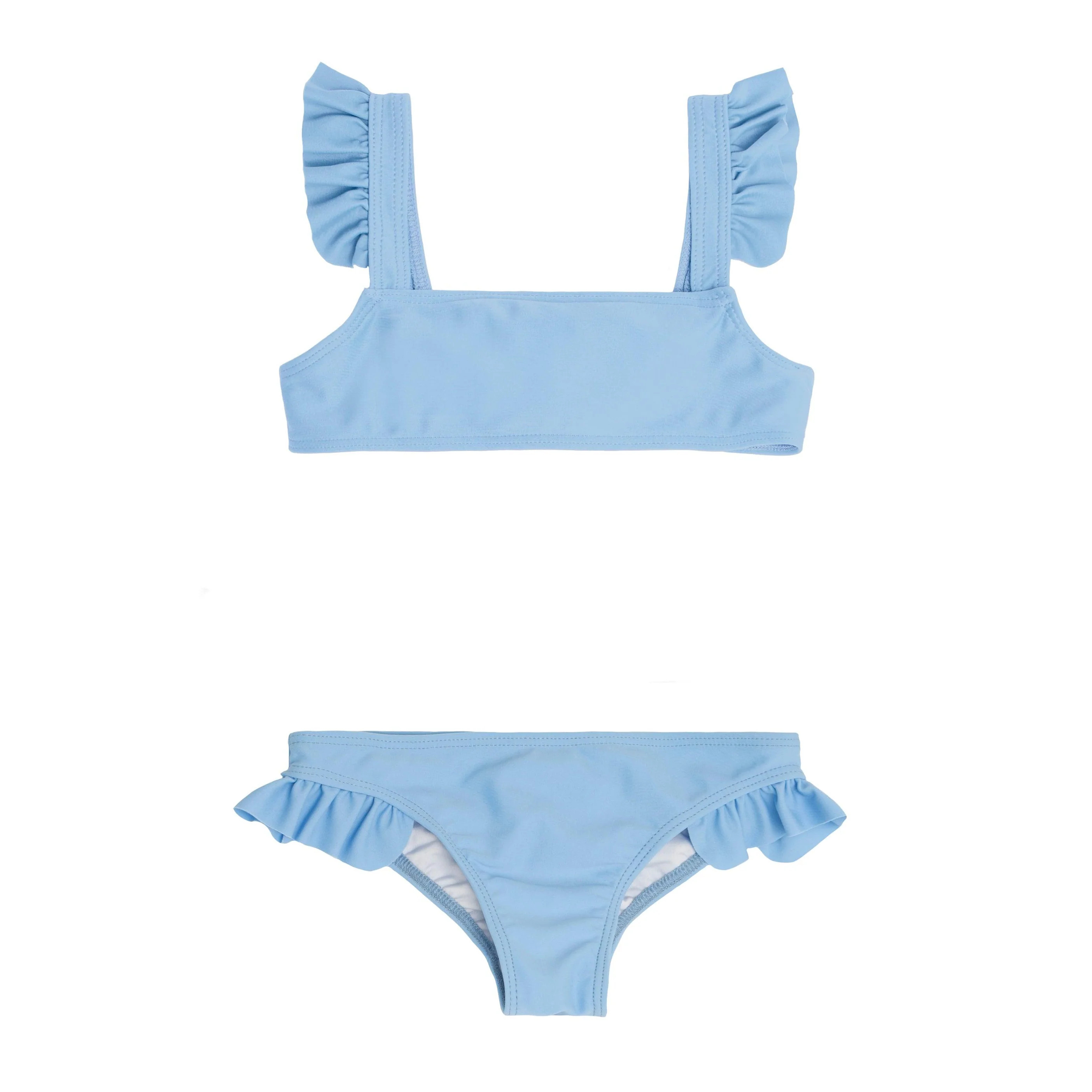 girls peri blue tie back bikini | minnow