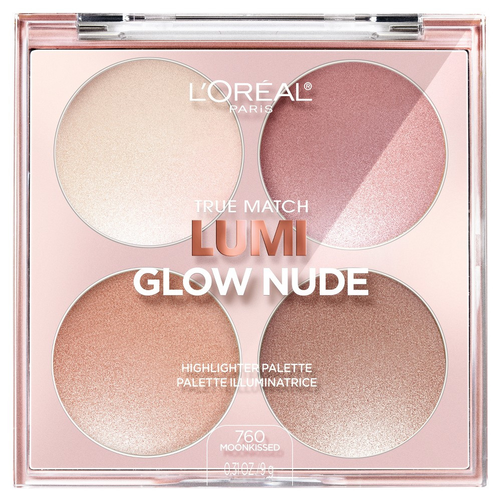 L'Oréal Paris True Match Lumi Glow Nude Highlighter Palette - Moonkissed - 0.26oz | Target