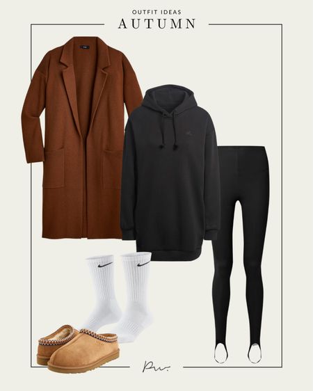 Fall outfit ideas
Weekend outfit
Casual chic outfit
Sporty chic
Ugg styling
Stirrup leggings
All leggings
Brown coat
Nike socks

#LTKunder100 #LTKSeasonal #LTKstyletip