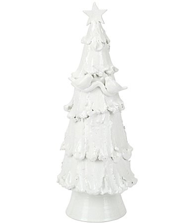 VIETRI Holiday Foresta Collection Large White Tree with Birds Star | Dillard's