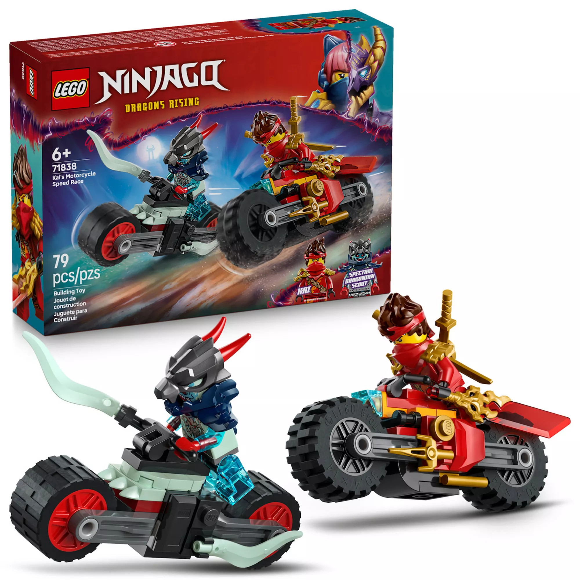 LEGO NINJAGO Kai's Motorcycle Speed Race 71838 Building Kit (79 Pieces) | Kohl's