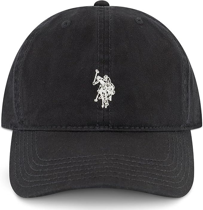 U.S. Polo Assn. Small Polo Pony Logo Baseball Hat, 100% Cotton, Adjustable Cap | Amazon (US)