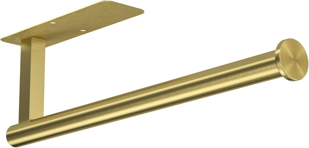 ASTOFLI Gold Paper Towel Holder, Wall Mount Paper Towel Holder, Sturdy Under Cabinet Paper Towel ... | Amazon (US)