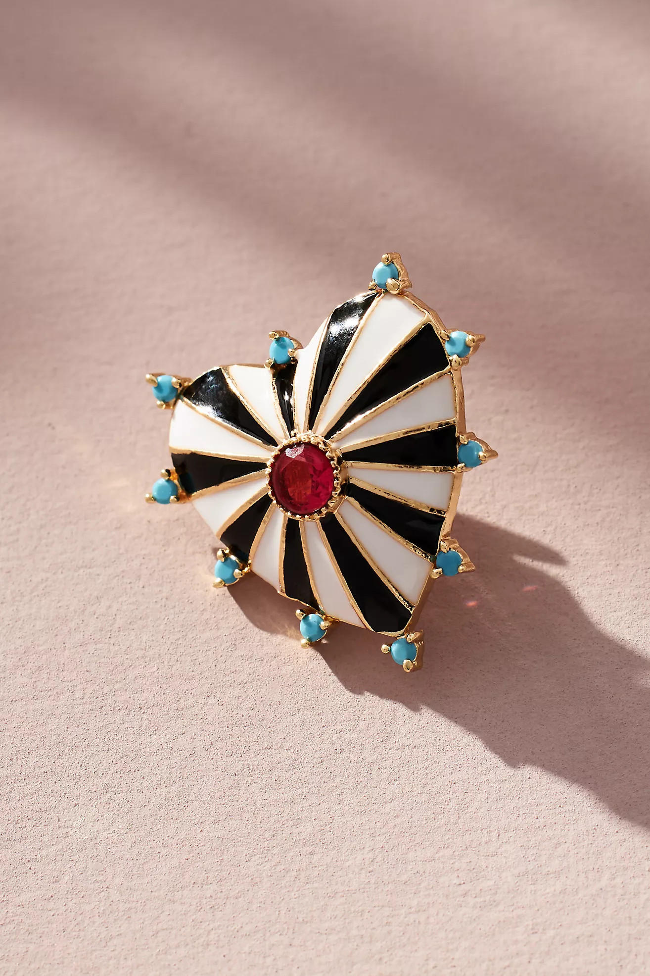Atelier Mon Enamel Heart Brooch | Anthropologie (US)