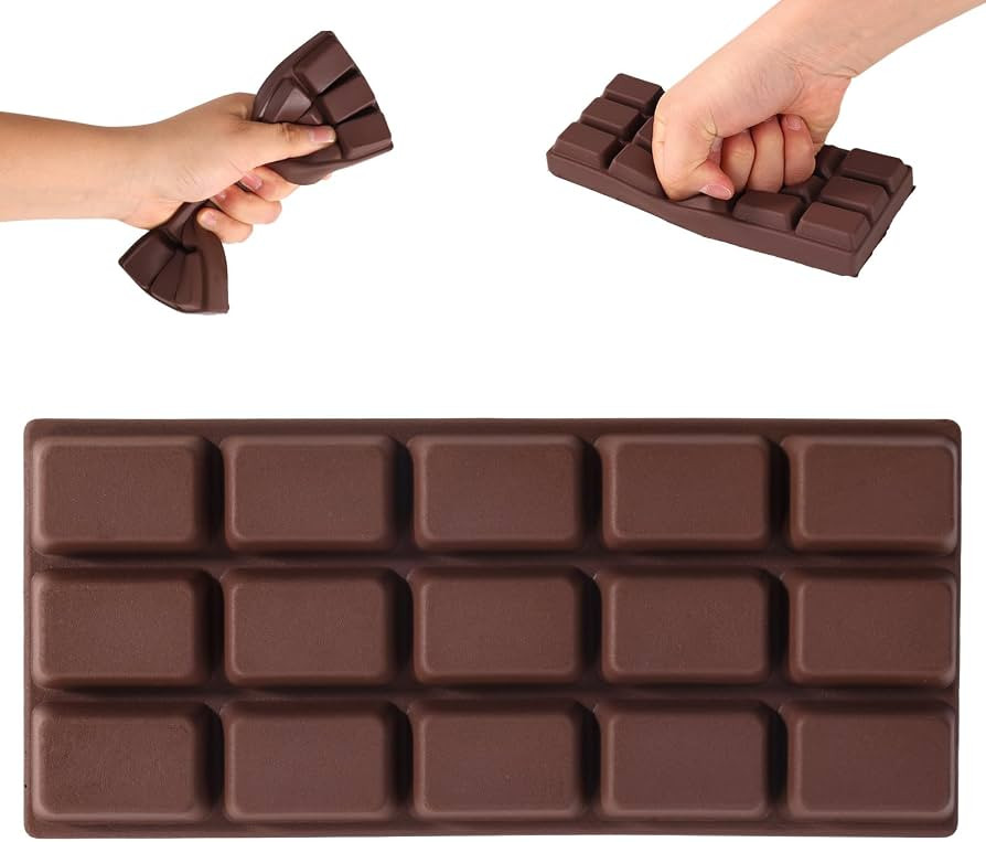 Slow Rising Chocolate Bar Squishy, Fake Chocolate Squeeze Plaything Squishy Slow Rise Soft Realis... | Amazon (US)