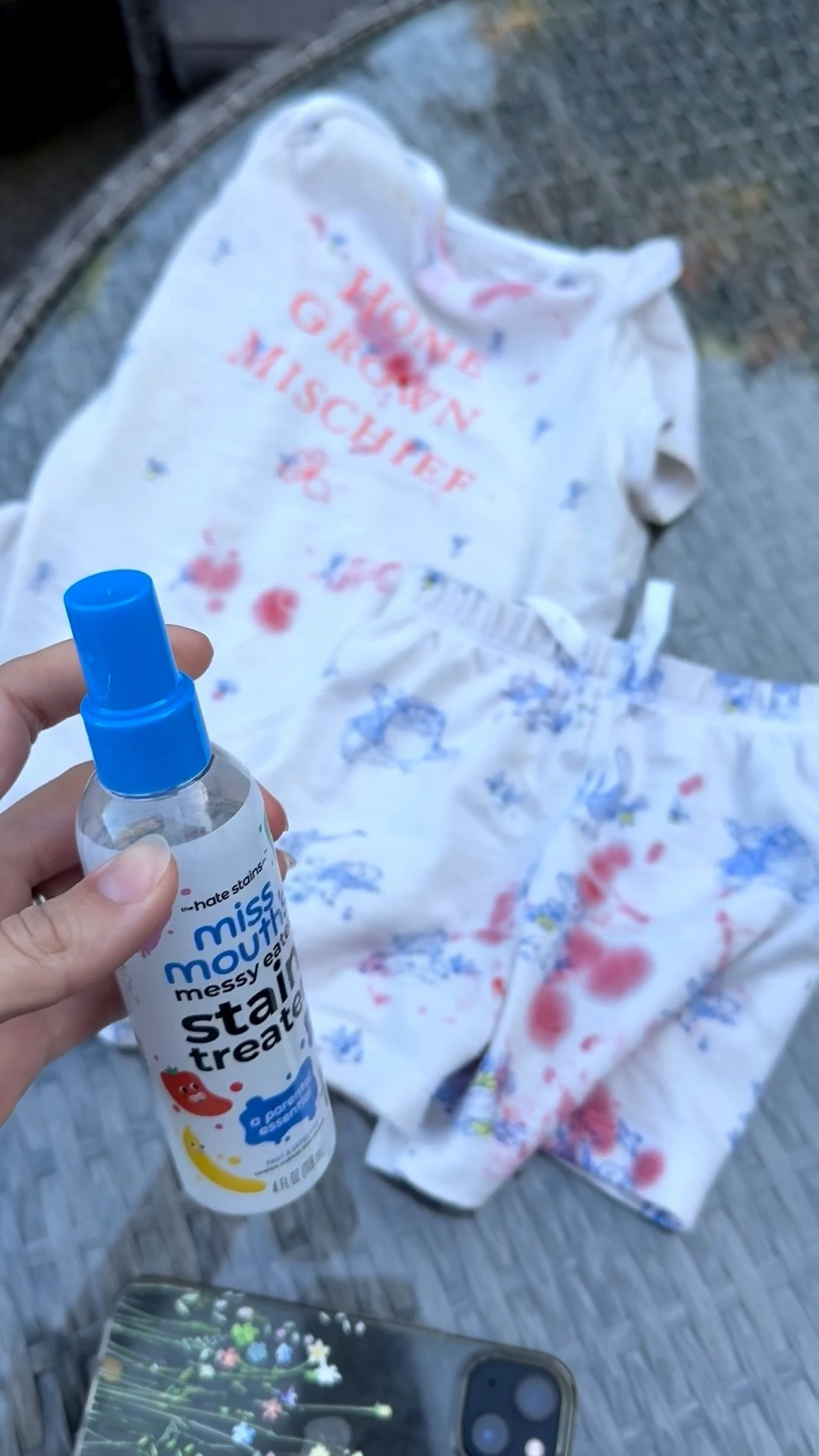 The magic stain remover we use on Owen’s clothes when he’s eating fruits and other foods that stain 