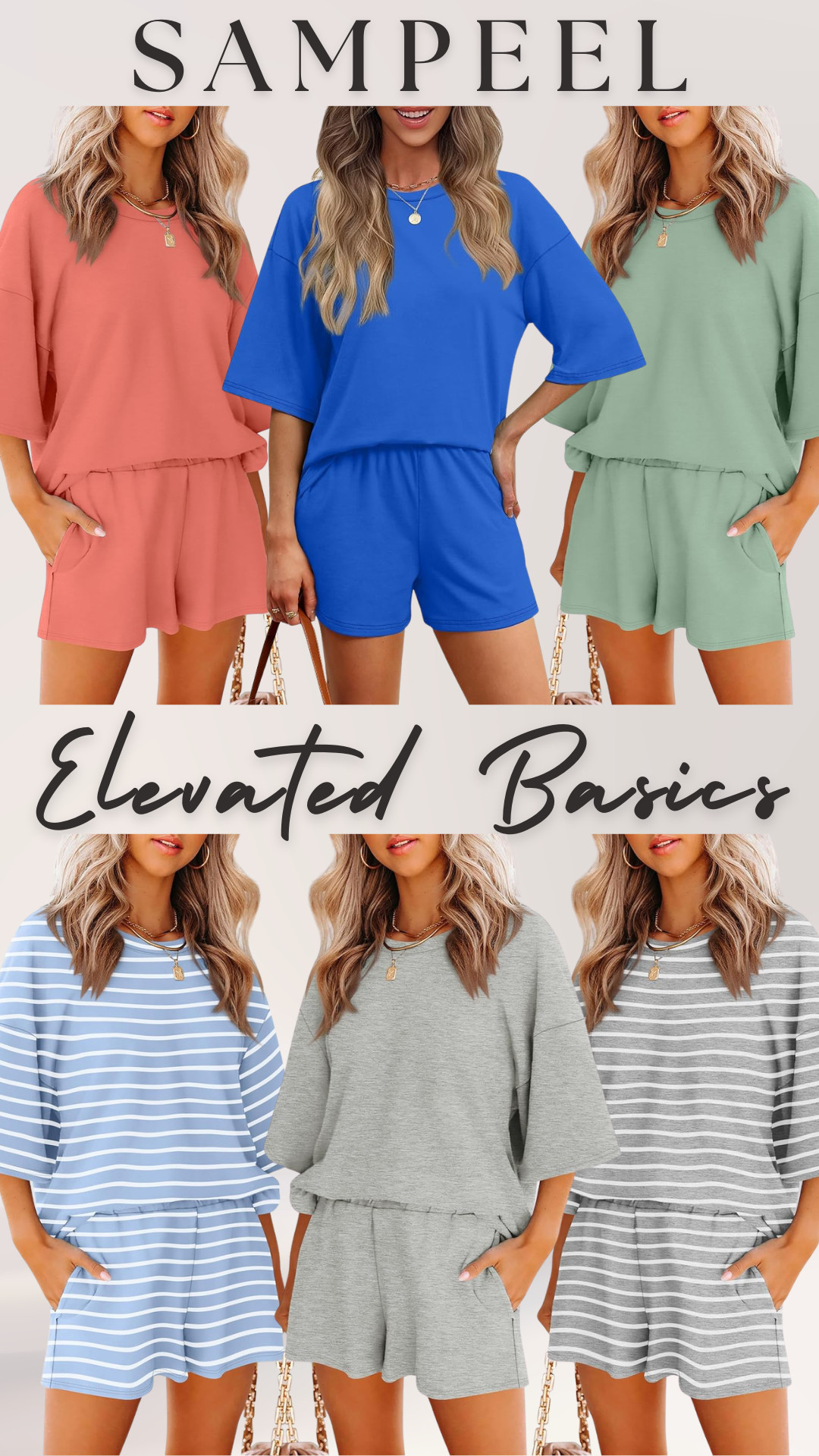 SAMPEEL Elevated Basics | 2 Piece Loungewear Set

This set is part of the spring elevated basics collection and is the kind of outfit you’ll wear on repeat. 

These 2 piece loungewear sets are perfect for lounging at home, running errands, travel days, airport outfits, hot girl walks, casual days, staying in, and everyday outfits when you want to be comfortable but still look put together. 

This is the kind of set that works really well in a capsule wardrobe because you can wear the set together or mix and match the top and shorts with other basics.

Perfect if you:
◦ Want comfortable everyday outfits
◦ Want loungewear that you can also wear out
◦ Building a spring basics capsule wardrobe
◦ Need a travel / airport outfit
◦ Want something lightweight and breathable
◦ Want outfits for errands, walking, lounging, or casual days
◦ Want comfy clothes that still look cute and put together
◦ Want elevated basics you can wear on repeat
◦ Want easy matching sets you don’t have to think about

These sets are buttery soft, stretchy, lightweight, and easy to dress up or down with sneakers, sandals, or a denim jacket.

In this post:
◦ 2 Piece Loungewear Set (Top + Shorts)

Colors shown:
Coral, Blue, Sage Green, Blue Stripe, Gray, Gray Stripe

↓ Everything is linked! 

 

#LTKdayinmylife #LTKActive #LTKTravel