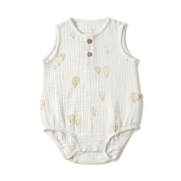 Organic Cotton Bubble Onesie  - Sedona | Makemake Organics