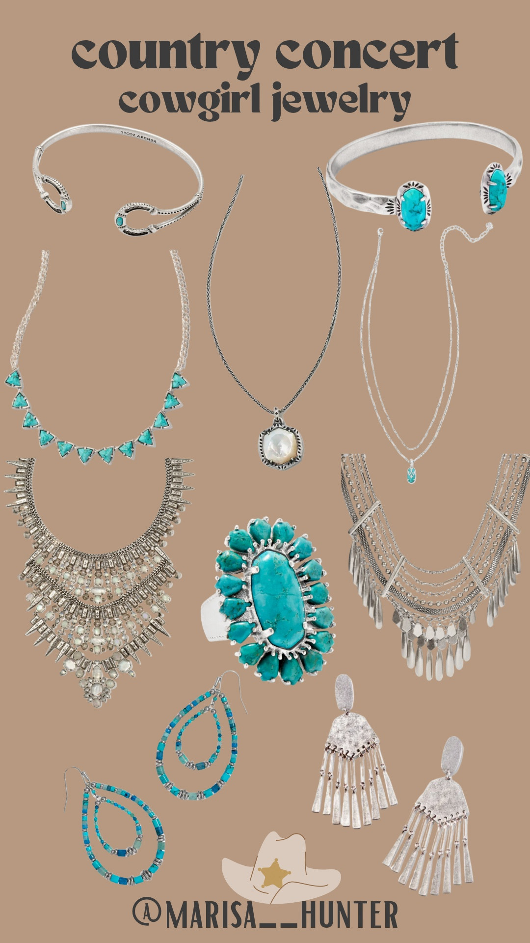 Country concert jewelry 

Silver turquoise cowgirl aesthetic Yellowstone Lainey Wilson 

#LTKBeauty