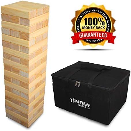 Giant Timber - Jumbo Size Wood Game - Ideal for Outdoors - Perfect for Adults, Kids XL Pcs 7.5 X ... | Amazon (US)