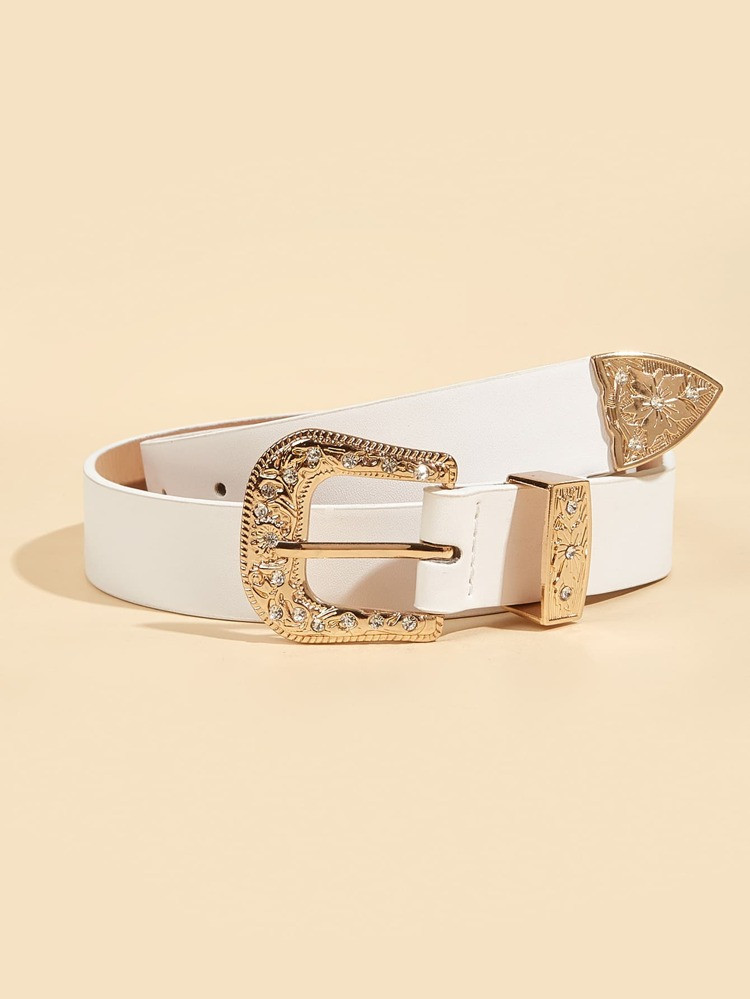 Rhinestone Decor Buckle Belt
       
              
              $3.70        
    (1000+)
     ... | SHEIN