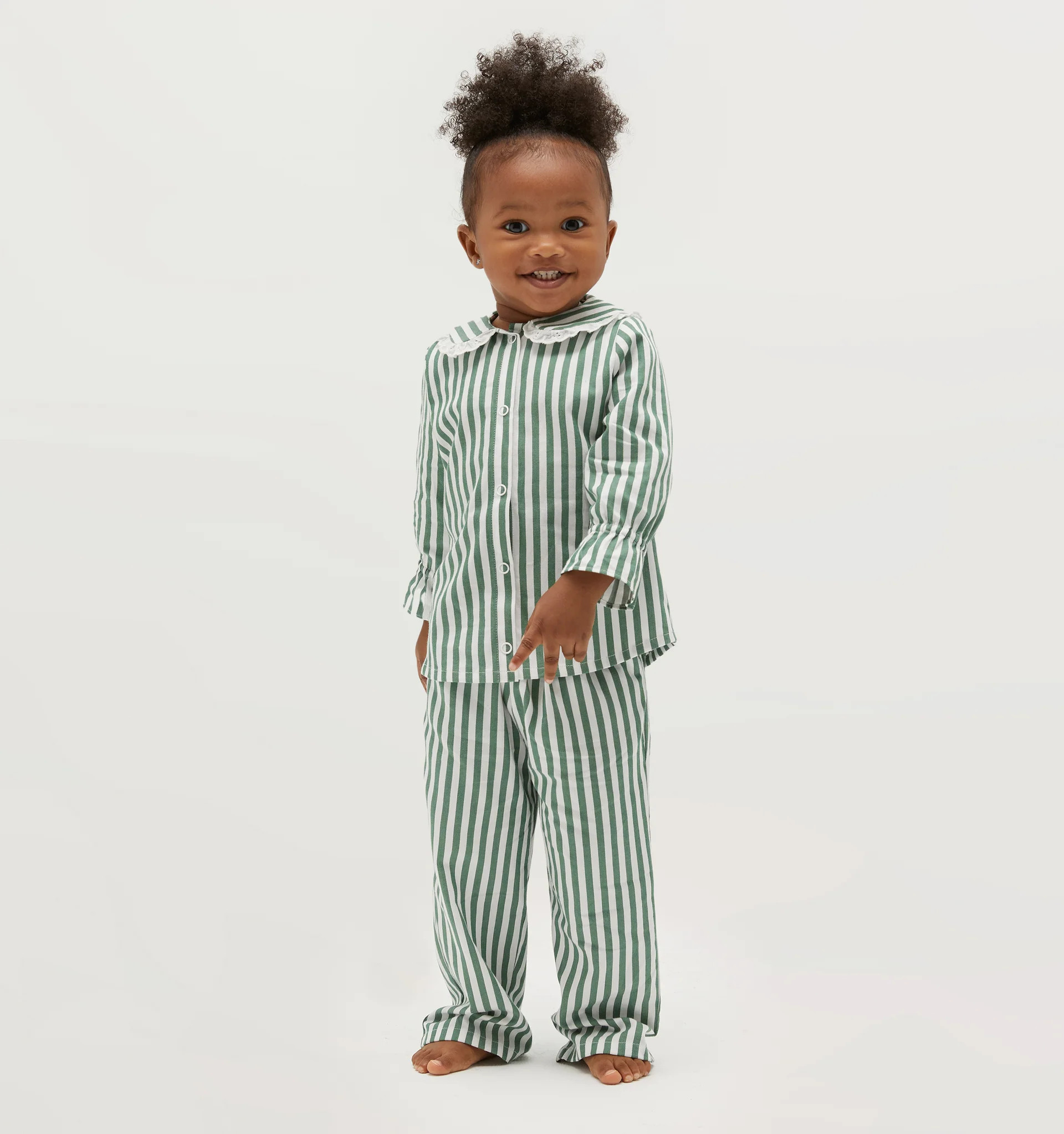 The Baby Cypress Set - Green Stripe | Hill House Home US