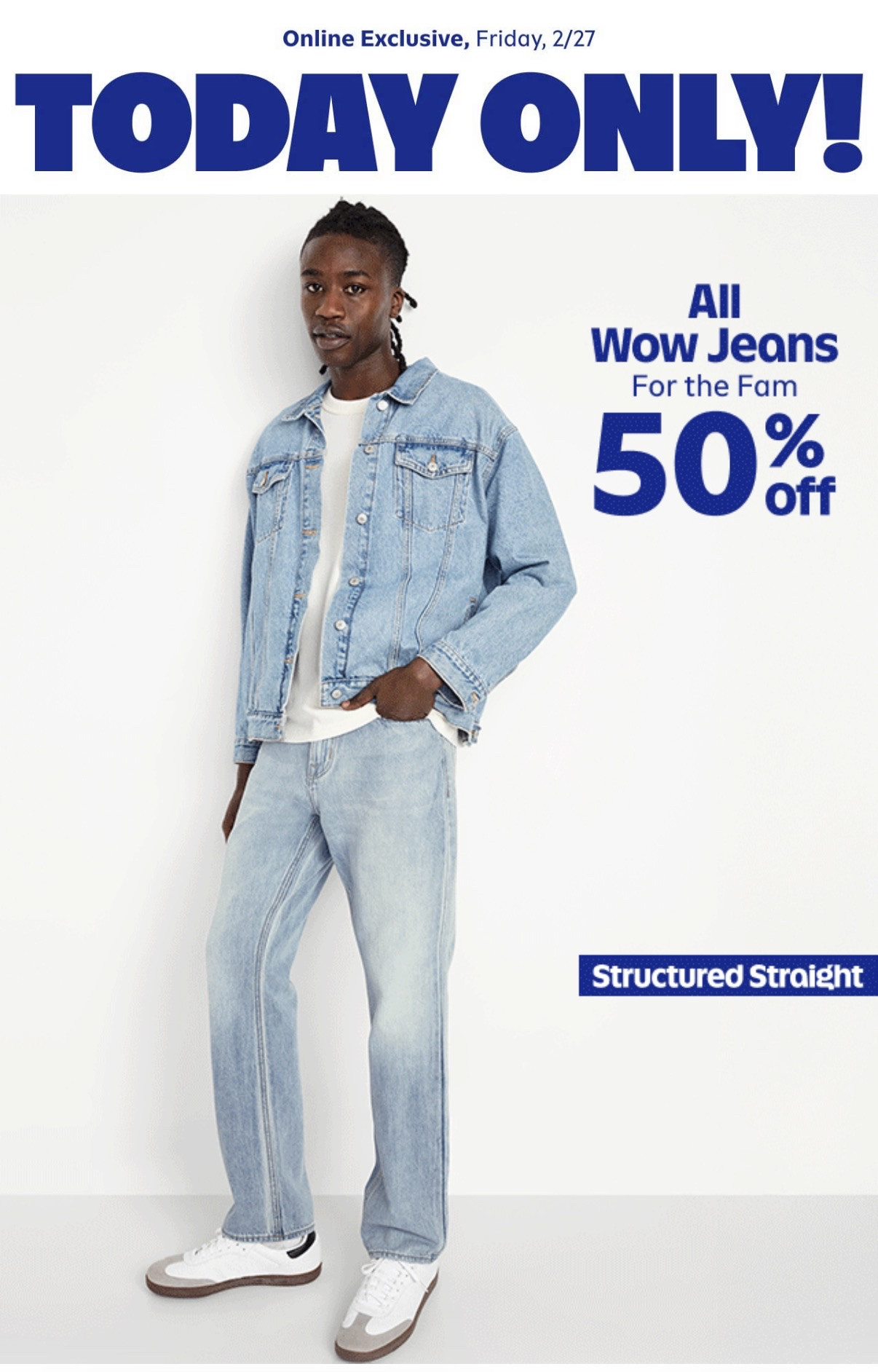 Jeans are 50% off at Old Navy and this is NOT a drill 👏🏾

Straight leg.
Wide leg.
High waisted.
Baggy mom fit.
Denim for the whole family.

If your closet needs a refresh, now is the time to grab your favorite washes before sizes start disappearing. I linked all my top picks.

#OldNavyDeal #DenimSale #JeansSeason #ClosetRefresh #FamilyStyle #DenimLovers #EverydayOutfits #ShoppingWithPriiincesss #Atlantamom #Atlantabloggers #Atlantablogger #AtlantaCreator #Atlantacontentcreators #Atlantacontentcreator

#LTKMens #LTKSaleAlert #LTKSpringSale
