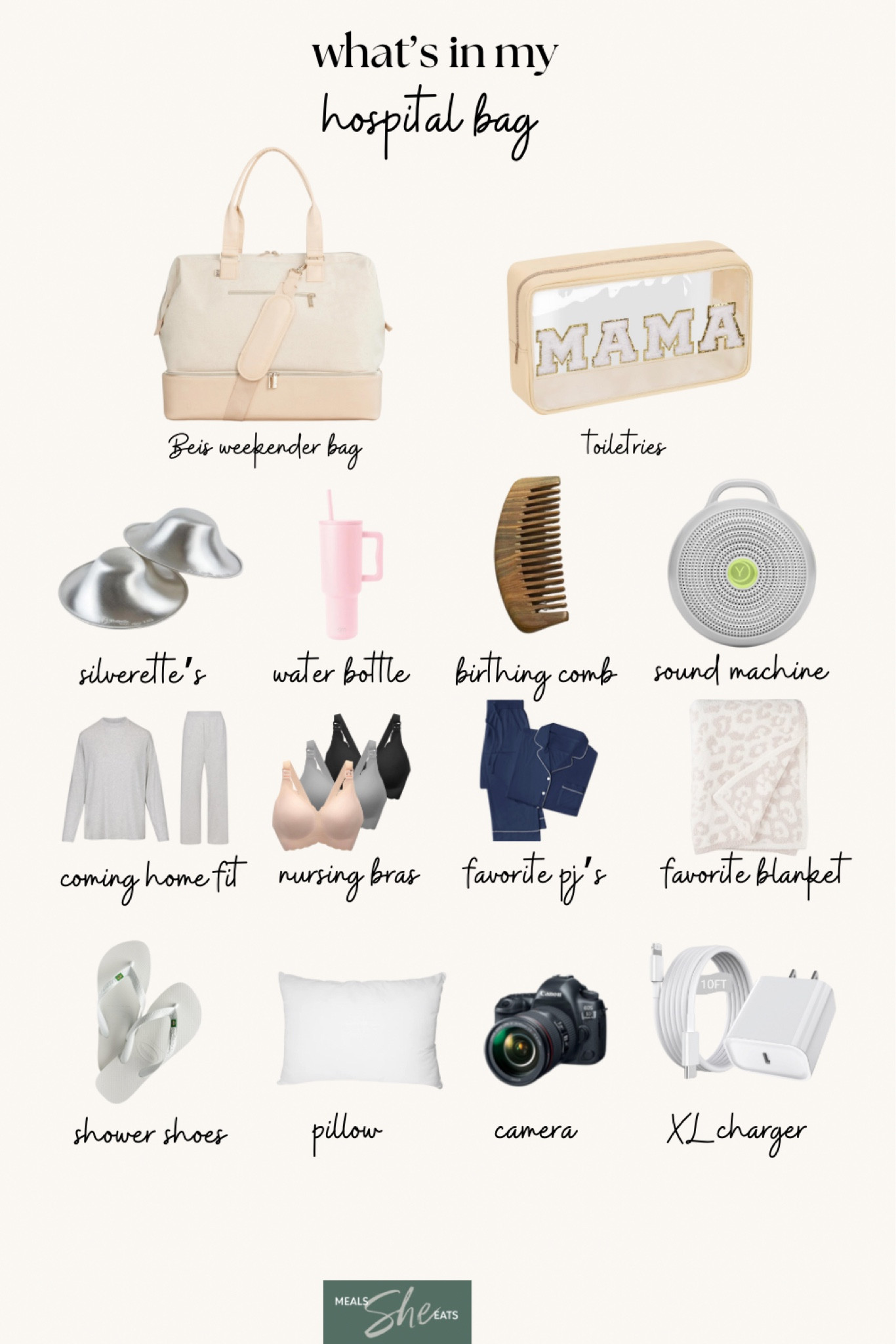 This is what I am bringing with me to the hospital for baby #2! My first pregnancy, I surfed the internet for hours on what to pack and ended up ovedpacking with things I ended up not even touching. So for this go-around, I downsized to just the essentials. Let me know what your hospital bag essentials are!! 

#LTKItBag #LTKBaby #LTKBump