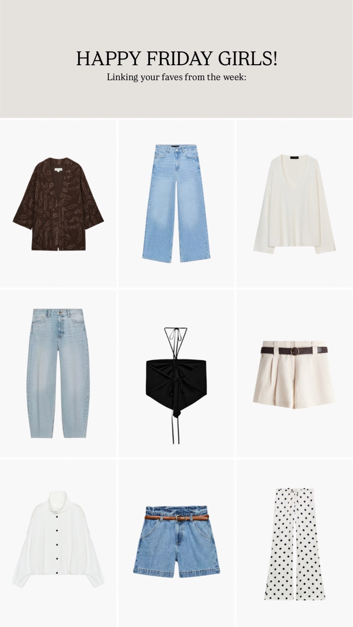 Your weekly faves 🫶🏽

#LTKsummer #LTKuk #LTKstyletip
