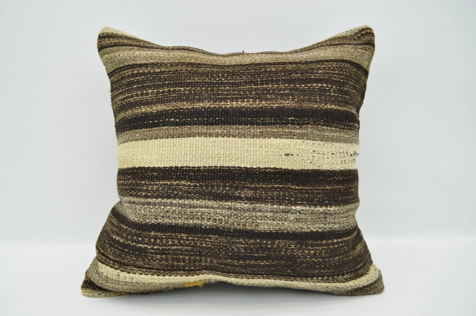 kilim pillow 22"x22"cushion cover decorative pillow brown pillow striped decorative kilim pillow ... | Etsy (CAD)