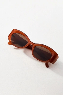 I-SEA Translucent Oval Sunglasses | Anthropologie (US)