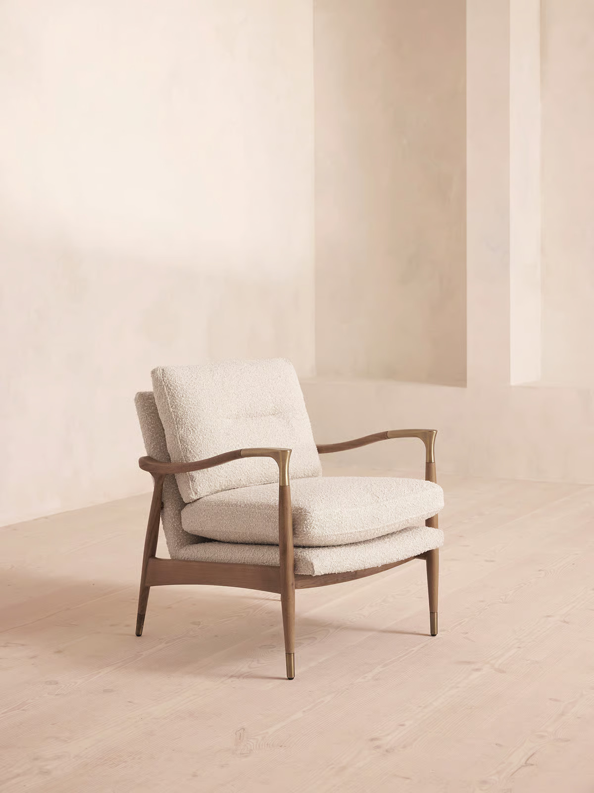 Theodore Armchair, Boucle, Natural - Soho Home | Soho Home Ltd