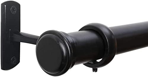 Curtain Rods 72 to 144-1" Curtain Rod with Cap, Curtain Rod for Windows 66 to 120, Hanging Curtain R | Amazon (US)